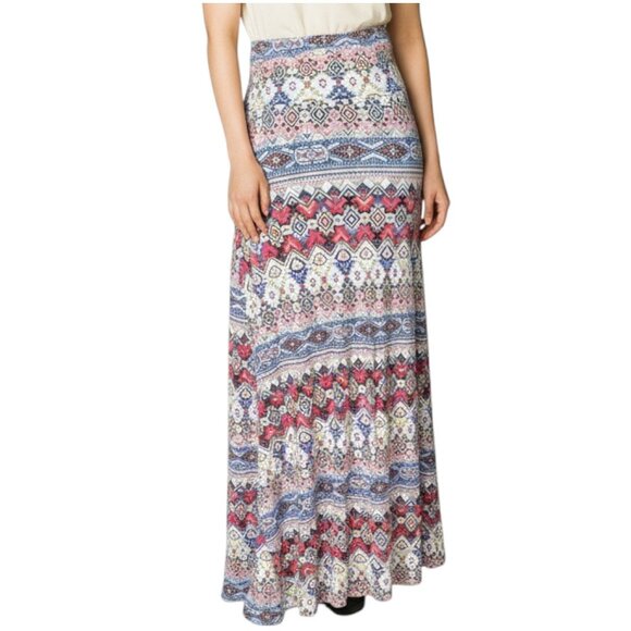 B Envied Women's Tribal Print Maxi Skirt Size S - Picture 1 of 7